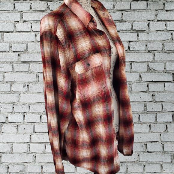 Fall Mood List Custom Flannel Shirt, Leaves Hot Chocolate, Cozy Sweaters, XL - Picture 5 of 7